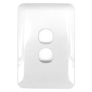 Transco Switch 2 Gang 10a Slim Wafer Body Cover S2W/BC