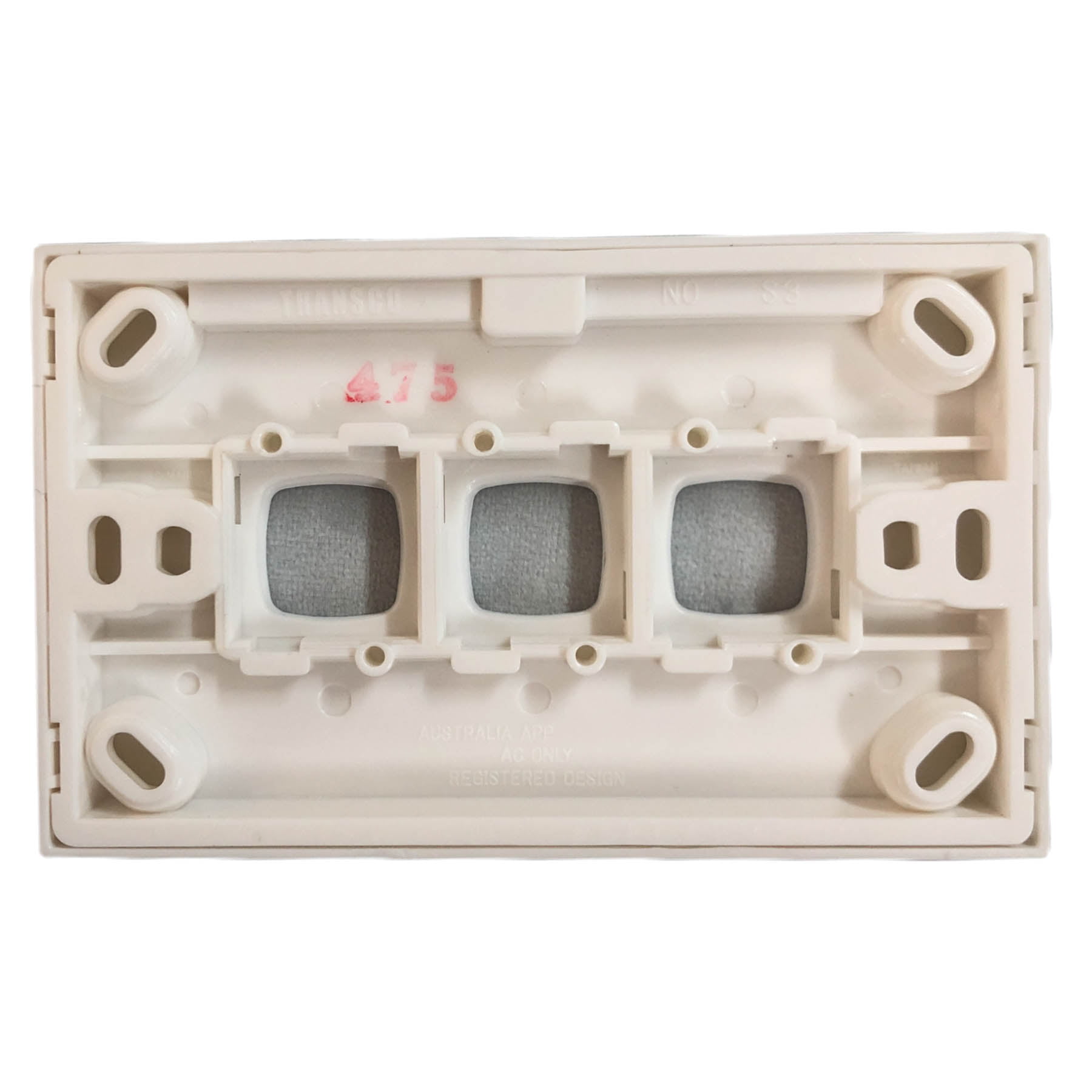 Transco Switch 3 Gang Body Cover S3BC