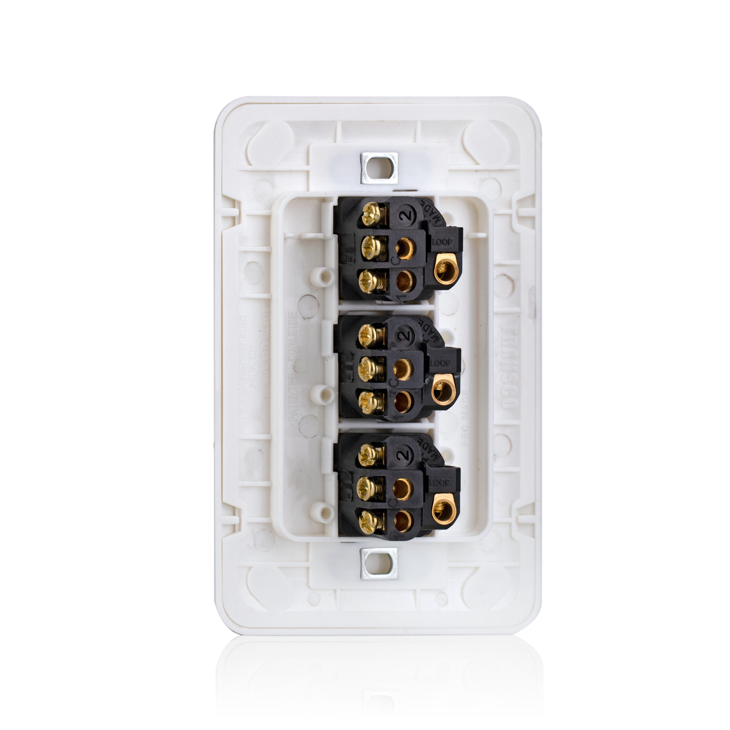 Transco Switch 3 Gang 10a Slim Wafer S3W