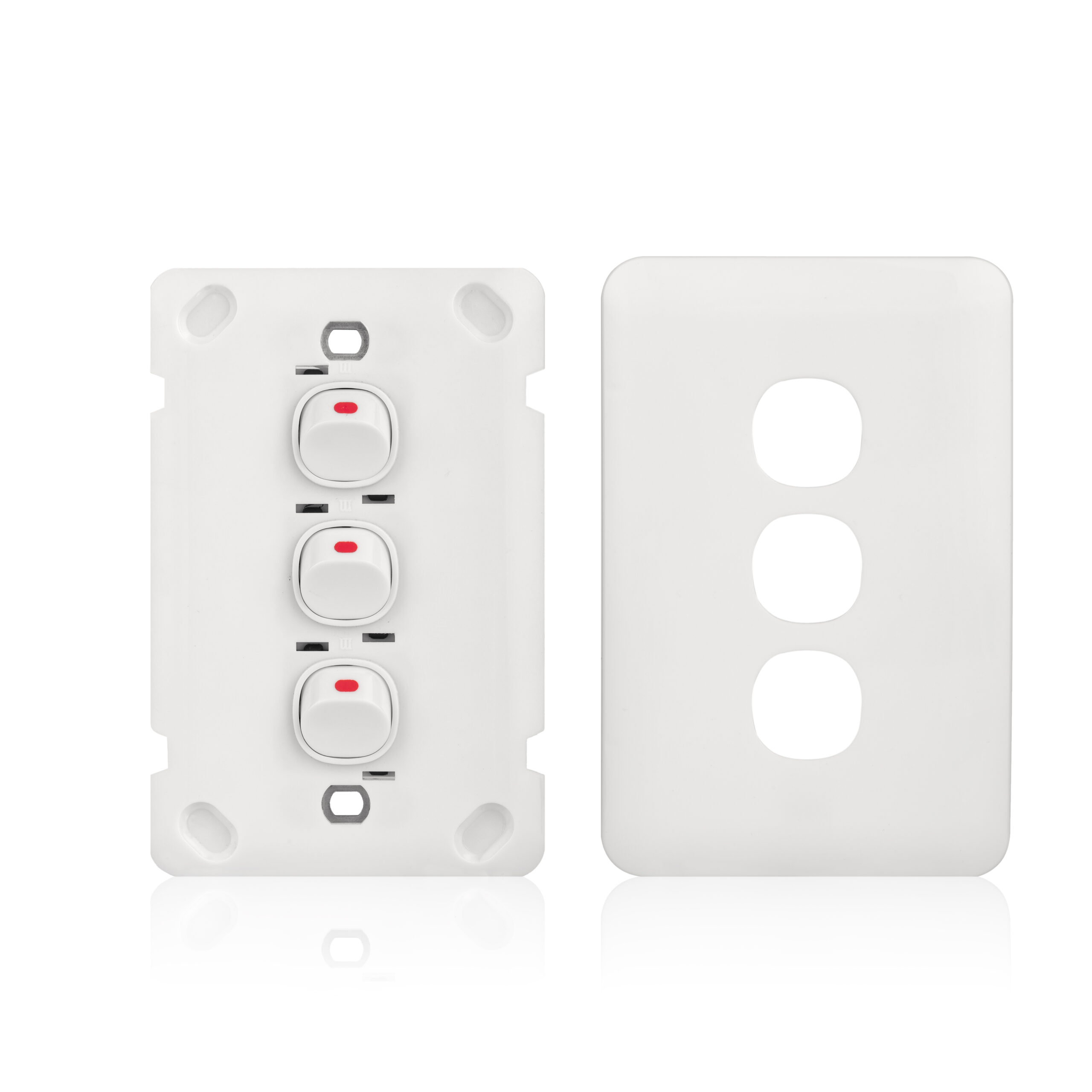Transco Switch 3 Gang 10a Slim Wafer S3W
