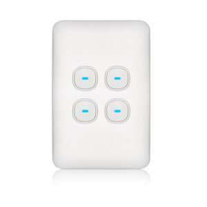 Transco Switch 4 Gang 10a Slim Elite S4E