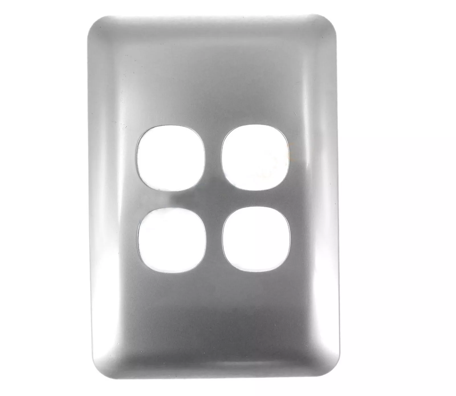 Transco Switch 4 Gang Elite Silver Cover S4WC/SC