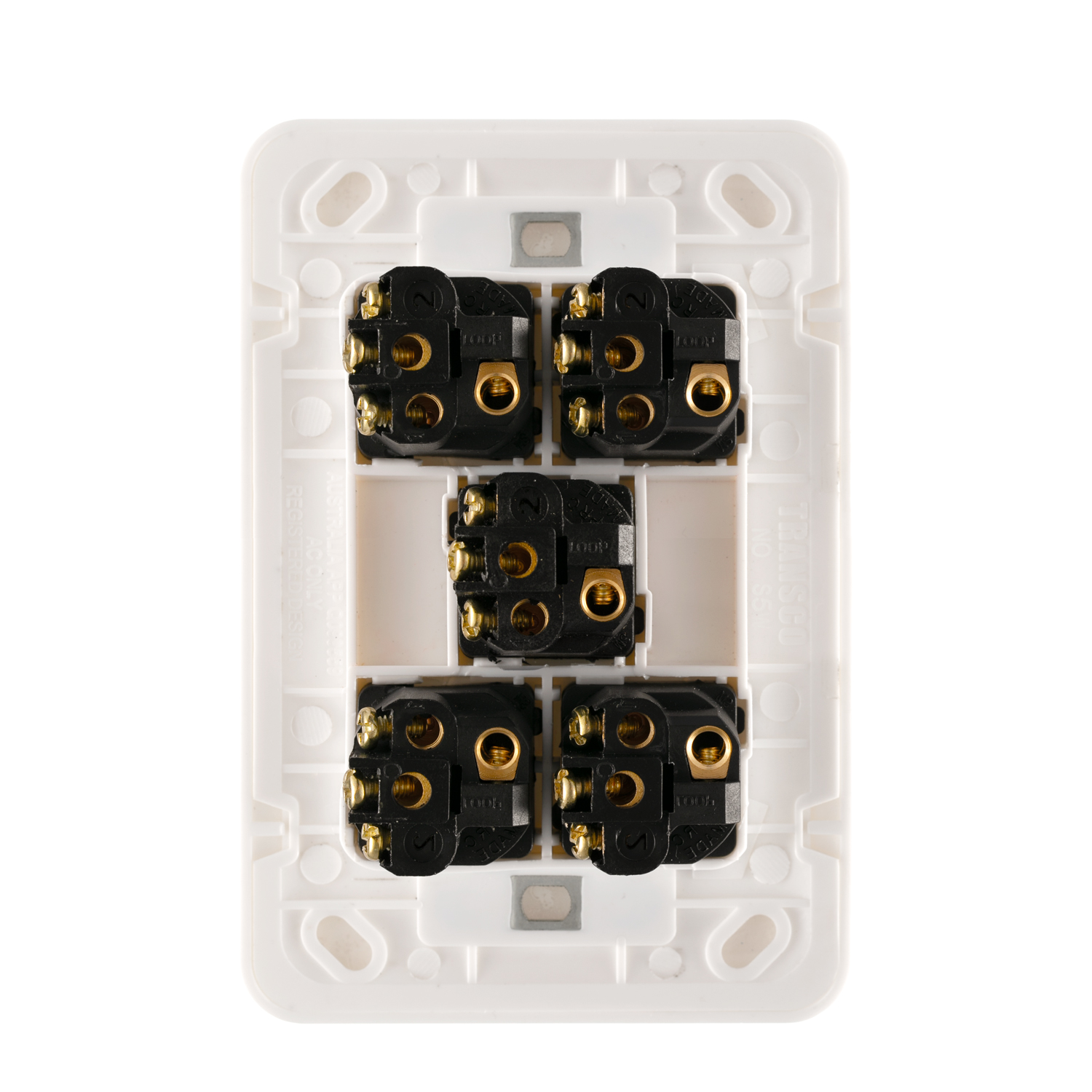 Transco Switch 5 Gang 10a Slim Wafer S5W