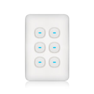 Transco Switch 6 Gang 10a Slim Elite S6E