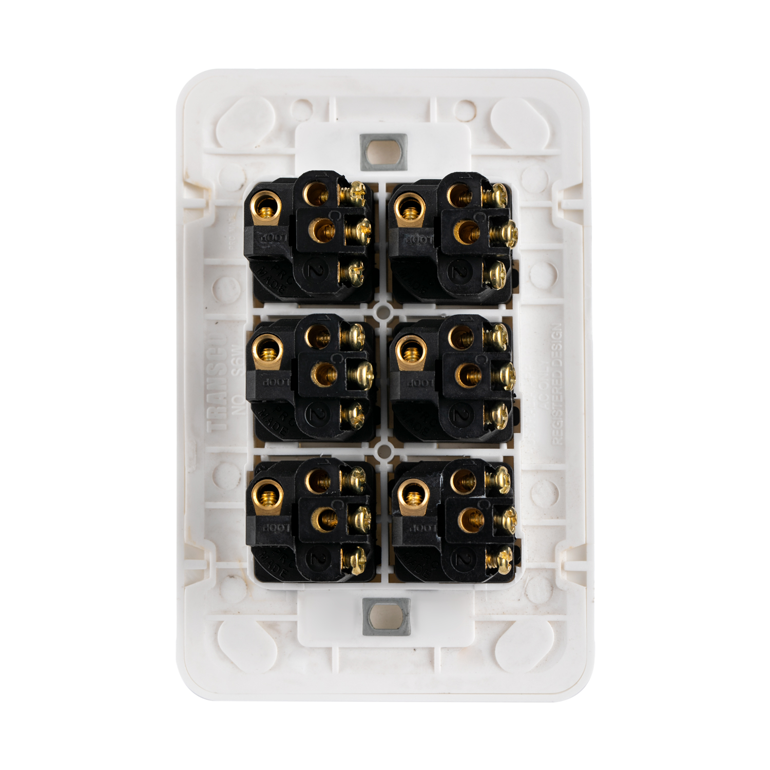 Transco Switch 6 Gang 10a Slim wafer S6W