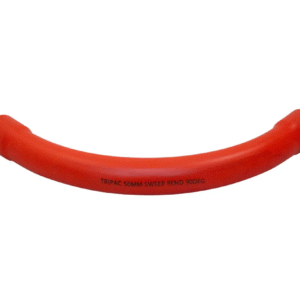 TRIPAC FITTING SWEEP BEND 90DEG 50MM ORANGE