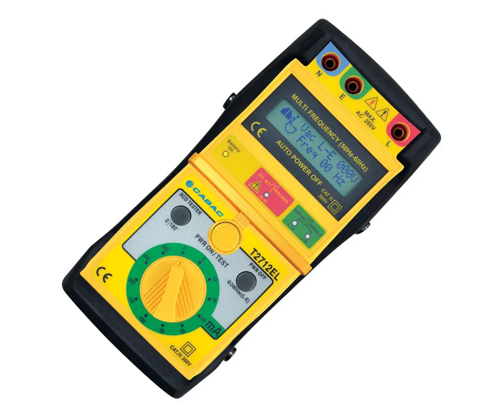 CABAC Digital RCD Tester - 240V (1/each) T2712EL