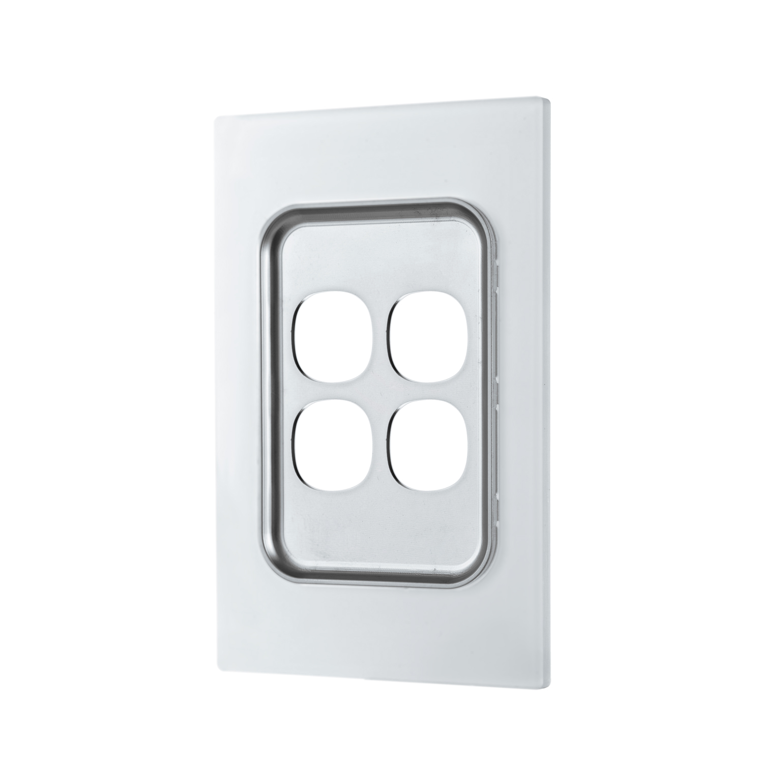 Transco Glass four gang switch body and cover only T4G