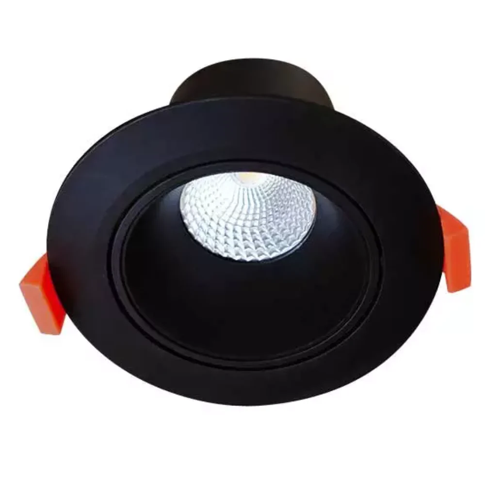 Martec Rex 9w Tricolour Recessed LED Gimbal Downlight Matt Black TLRG3459MD