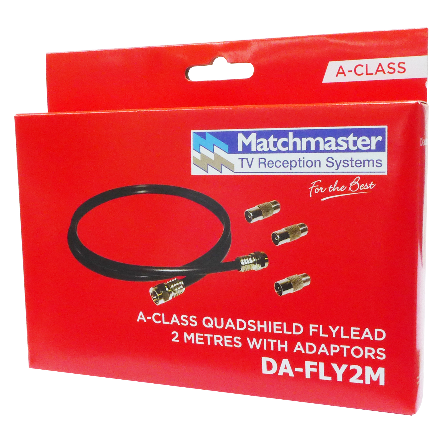 : MATCHMASTER Flylead 2m RG59 QUAD + adpt D/Pack : DA-FLY2M