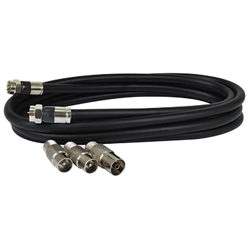 MATCHMASTER Flylead 5m RG59 QUAD + adpt D/Pack : DA-FLY5M