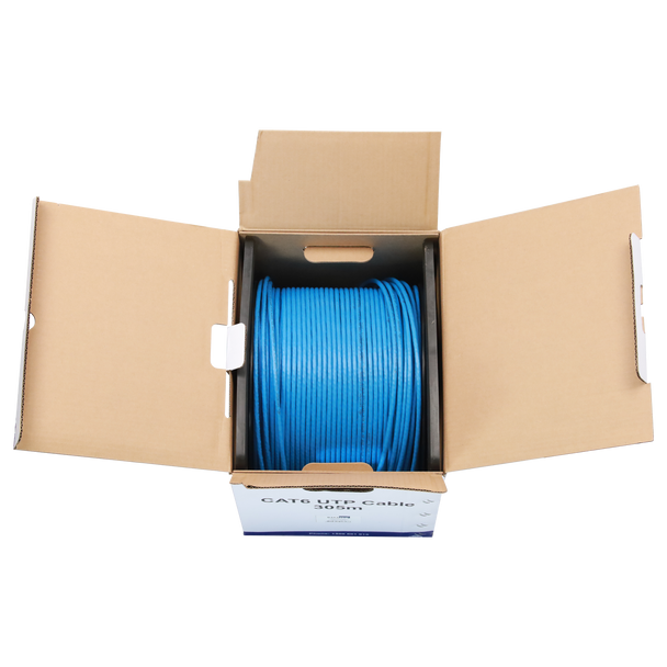 Datatek CAT6 UTP 24AWG Cable Blue -305m Box 03JDCAT6BL