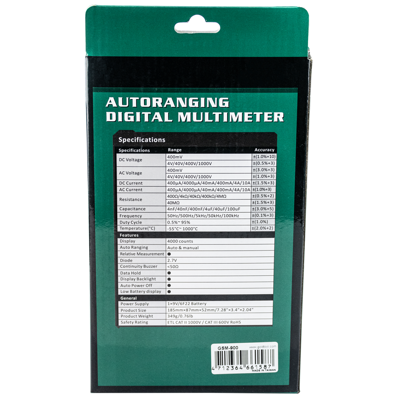 GSM-900 Autoranging Digital Multimeter 16GGSM900