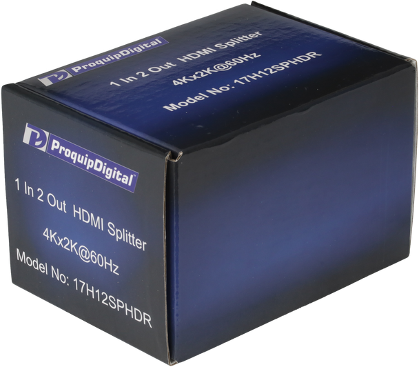 ProquipDigital 1 in 2 Out HDMI Splitter - 4K @ 60Hz HDR 17H12SPHDR