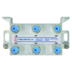 MATCHMASTER 4 WAY 16DB HIGH ISOLATION TAP FOR TDT & SAT : 17MM-DM34Q-16