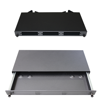 MATCHMASTER Fibre Tray 1RU - Fixed 3 Slot 20MM-FT1RU-F3