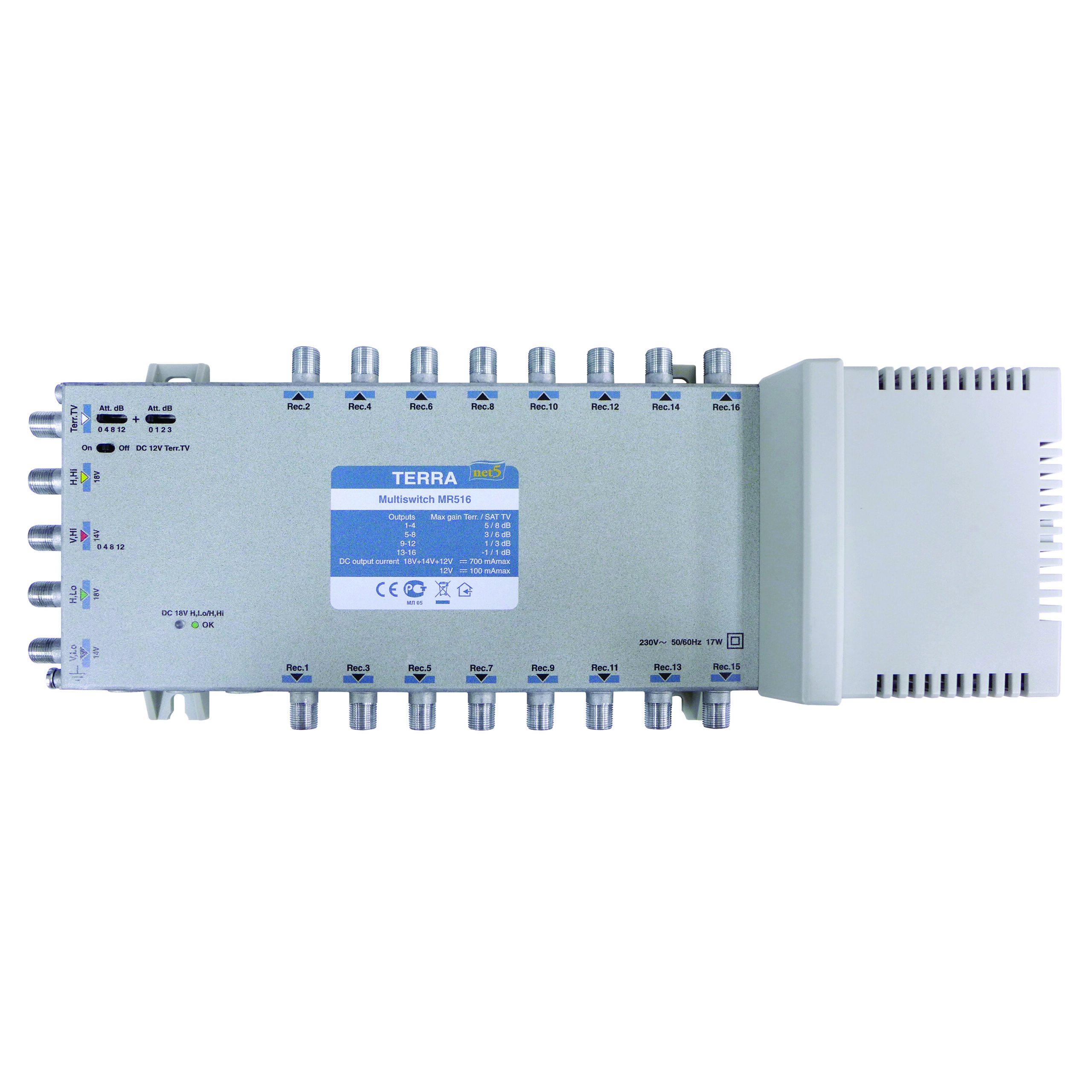 MATCHMASTER M/SWITCH 5 IN 16 OUT MAIN PWRD : 21MM-MR516
