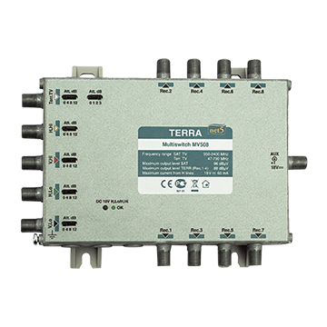 MATCHMASTER M/SWITCH 5 INPUT 8 OUT TERRA : 21MM-MV508