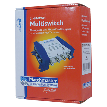 MATCHMASTER MULTISWITCH DIGIMATCH-3 IN,4 OUT : 21MM-SMS34