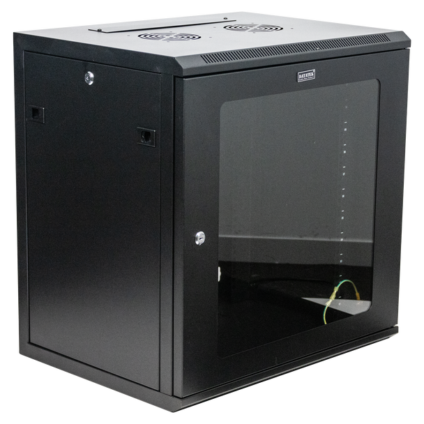 Datatek 12U 450mm Deep Wall Mount Data Cabinet 24B12RW64