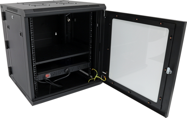 Datatek 12U 600mm Swing Frame Wall Mount Data Cabinet - SFPS Series 24B12RWS66FPS