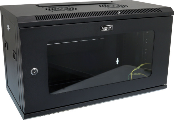 Datatek 6U 300mm Deep Wall Mount Data Cabinet 24B6RW63