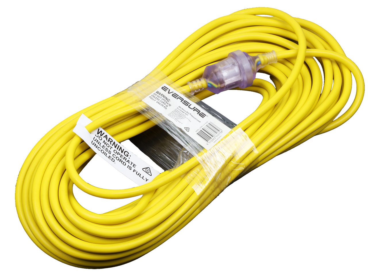 Hills Antenna 25M Yellow Heavy Duty Extension Power Lead 1.50mm2 09HHDEL-25M-1.5-YLW