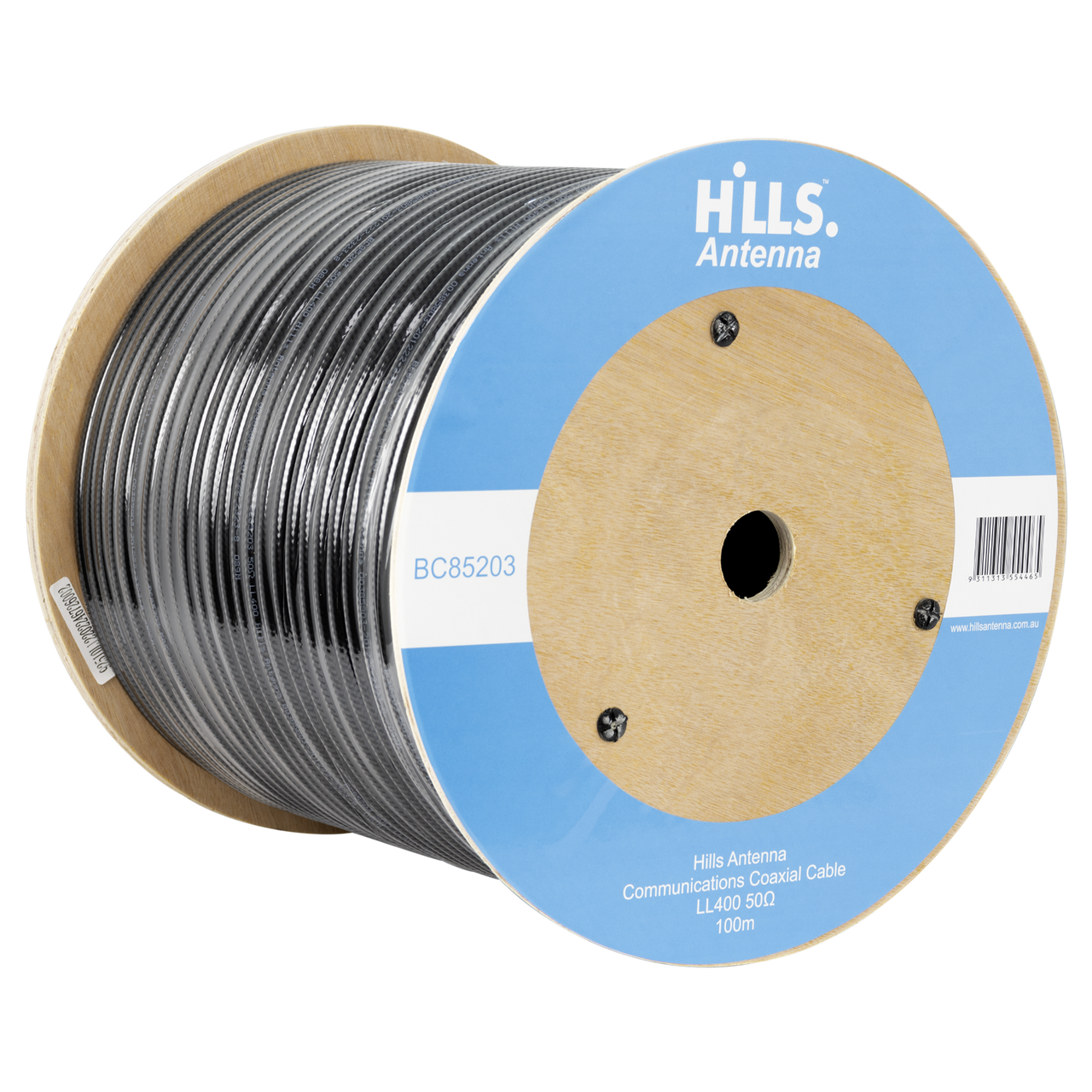 Hills Antenna High Quality 50 Ohm LL400 Low Loss Coaxial Cable - 100M Roll BC85203