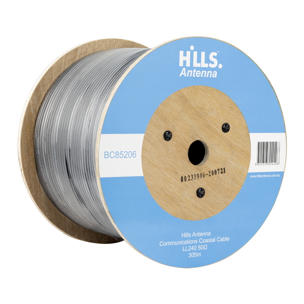Hills Antenna High Quality 50 Ohm LL240 Low Loss Coaxial Cable 305M Roll BC85206