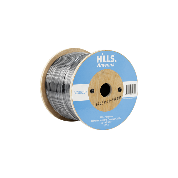 Hills Antenna High Quality 50 Ohm LL195 Low Loss Coaxial Cable - 100M Roll BC85207