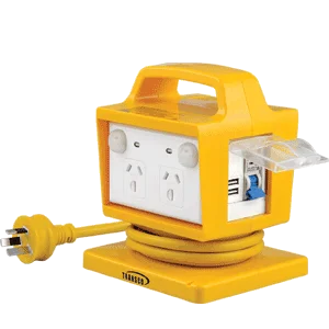 Transco IP65/54 RCBO portable power outlet 15a 30ma with usb charger transco PPOPUSB15