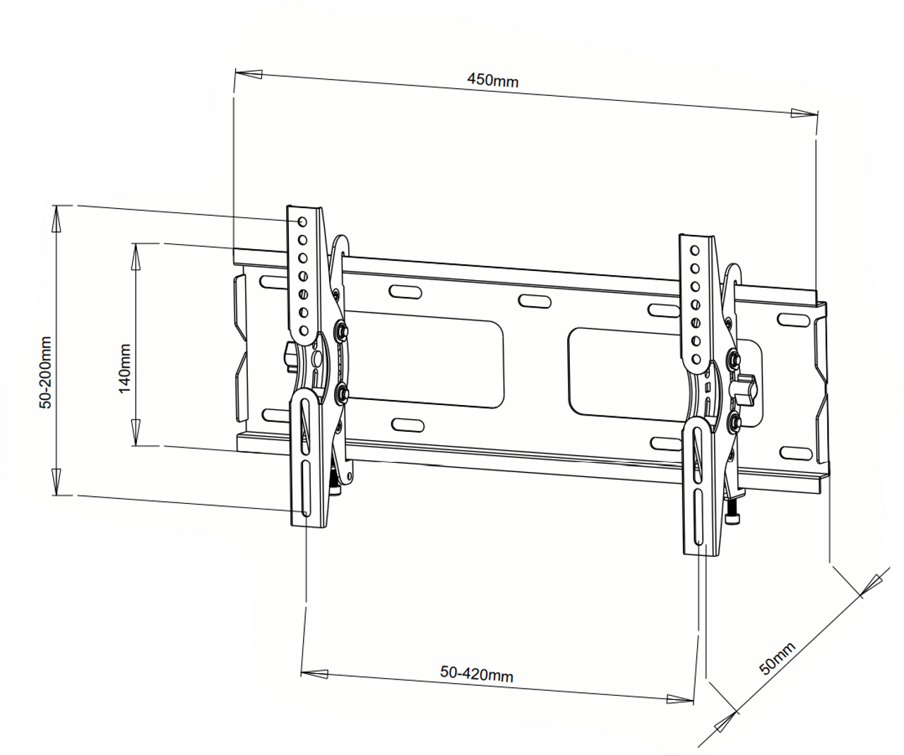 Digitek 13" - 37" Tilt Universal LCD Bracket - 45KG 22PLB101