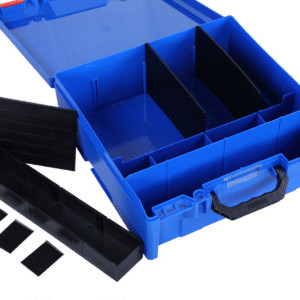 StorageTek Case Large ABS Lid c/w dividers-Blue 33STL-BL