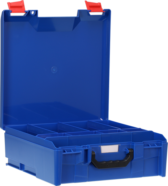 StorageTek Case Large ABS Lid c/w dividers-Blue 33STL-BL