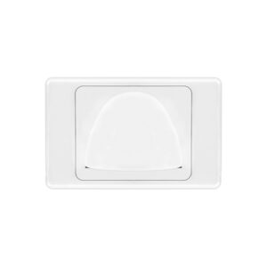 AVOL Reverse bullnose wall plate | White ESW192