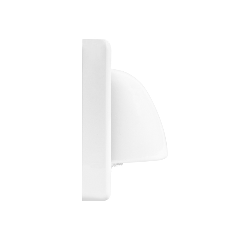 AVOL Brush Wall Plate | Bull Nose | White ESW191