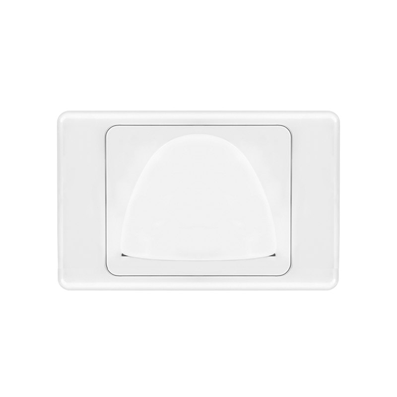 AVOL Brush Wall Plate | Bull Nose | White ESW191