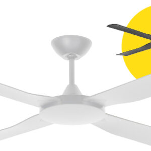 Fantech CAVALIER 4 BLADE DC CEILING FAN CAV48BKLED