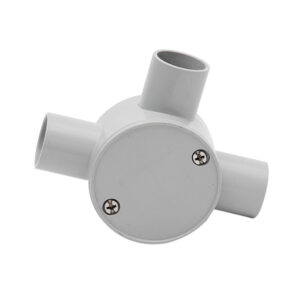 AVOL 25mm Grey 3-way Junction Box CNA126