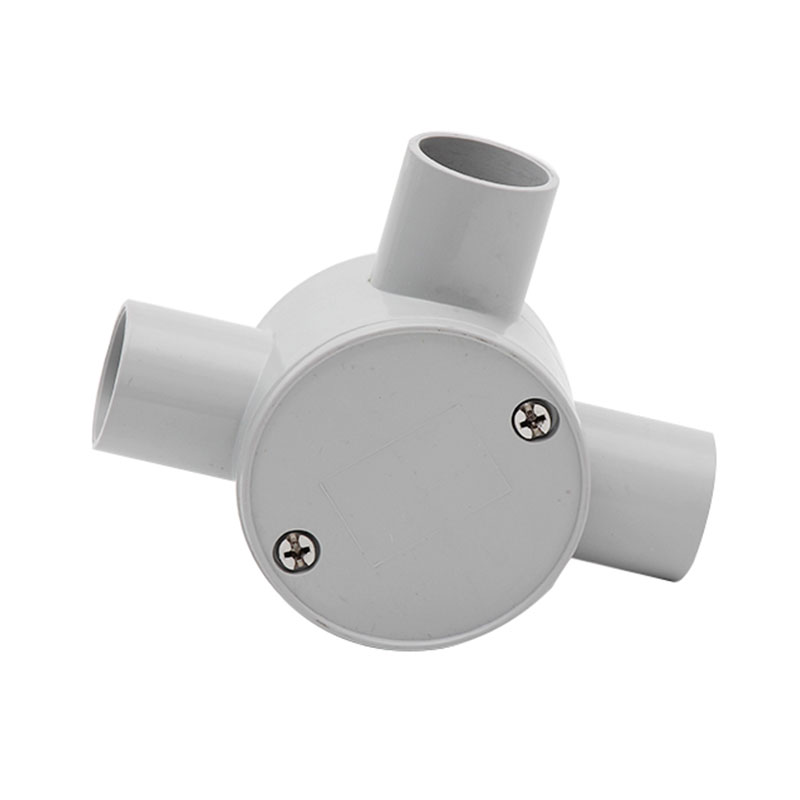 AVOL 25mm Grey 3-way Junction Box CNA126