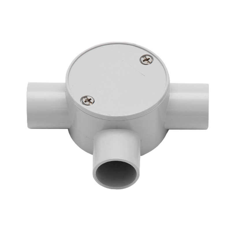 AVOL 20mm Grey 3-way Junction Box CNA122