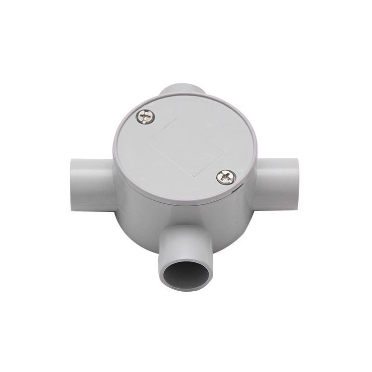 AVOL 20mm Grey 4-way Junction Box CNA123