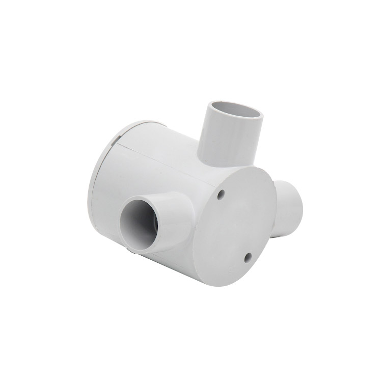AVOL 20mm Grey 3-way Deep Junction Box CNA162