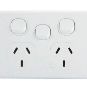AVOL AVOL Power Point 2 Gang Single Pole | 1 Extra switch | 250VAC 10A | White | Horizontal ESW151