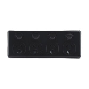 AVOL AVOL Power Point 4 Gang Double Pole | 250VAC 10A | White | Horizontal ESW184