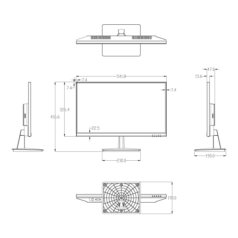 LCDFL24G2_dimensions