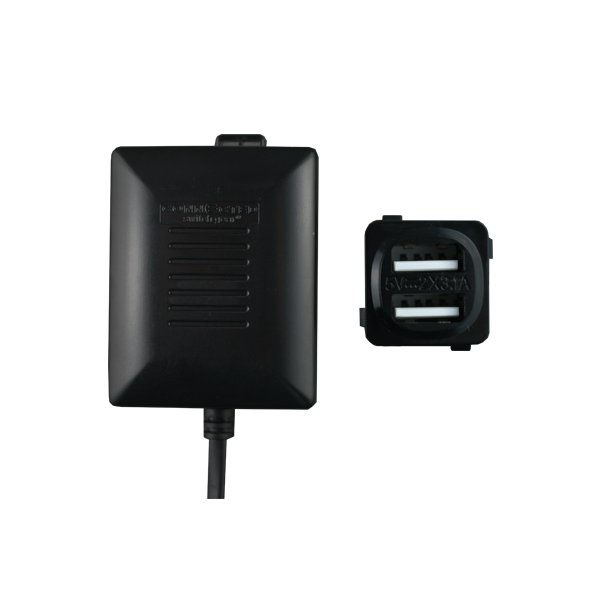Connected Switchgear Dual USB Charger Fast Charge - Black CS-MUSB31RB