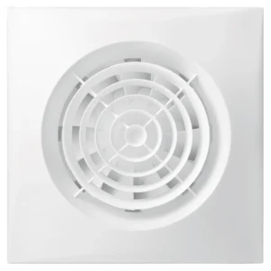 Fantech Silent Wall Mounted Fan 100mm C/W Run-On Timer SILENT-100T-W