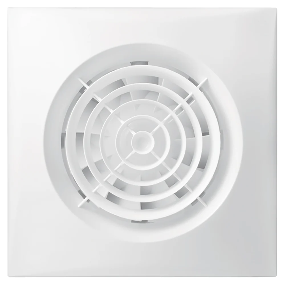 Fantech Silent Wall Mounted Fan 125mm C/W Timer And Humidistat SILENT-125HT-W