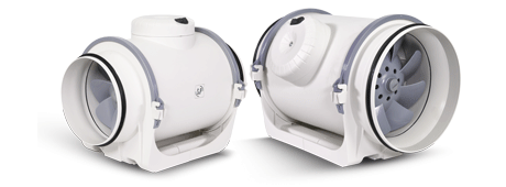 Fantech TD EVO VAR DUAL CONTROL IN-LINE DUCT MOUNTED FAN TD-EVO-125VAR
